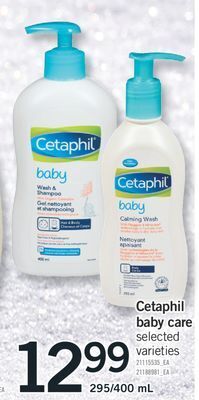 Fortinos Cetaphil baby care, 295/400 ml offer