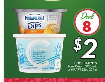 Sobeys Compliments sour cream offer