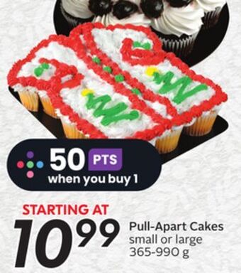 Sobeys Pull-apart cakes offer