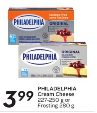 Sobeys Philadelphia cream cheese offer