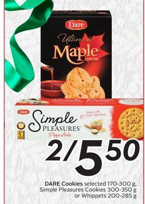 Sobeys Dare cookies offer