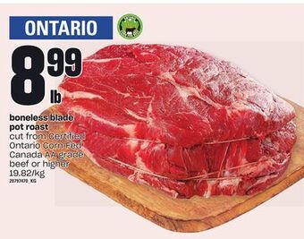 Loblaws Boneless blade pot roast offer