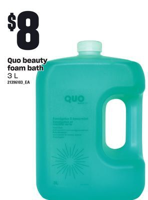 Loblaws Quo beauty foam bath, 3 l offer