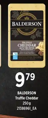 Loblaws Balderson truffle cheddar, 250g offer