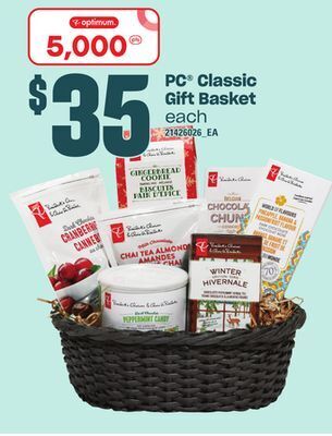 Loblaws Pc® classic gift basket offer