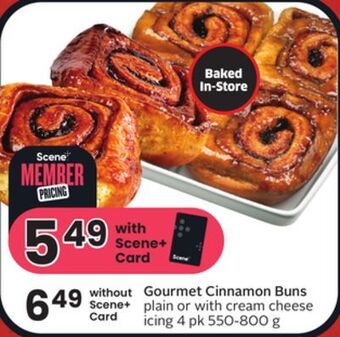 Foodland Gourmet cinnamon buns offer