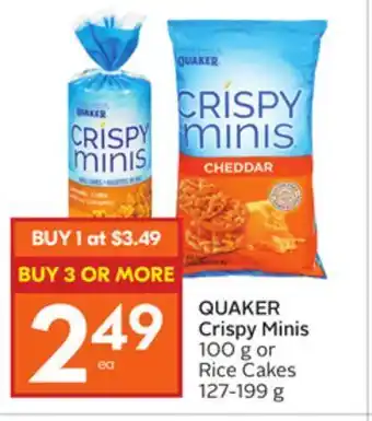 Foodland Quaker crispy minis offer