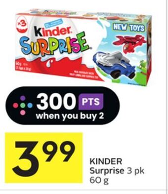 Kinder surprise, 3 pk 60 g