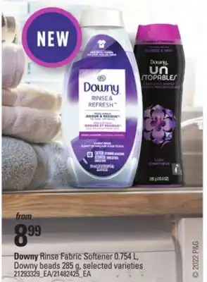 Independent Grocer Downy rinse fabric softener, 0.754 l, downy beads, 285 g offer