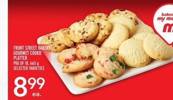 Metro Front street bakery gourmet cookie platter offer