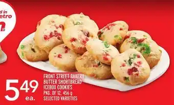 Metro Front street bakery butter shortbread icebox cookies offer