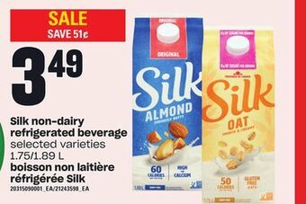 Independent Grocer Silk non-dairy refrigerated beverage, 1.75/1.89 l offer