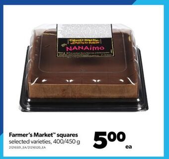 Real Canadian Superstore Farmer's market™ squares, 400/450 g offer