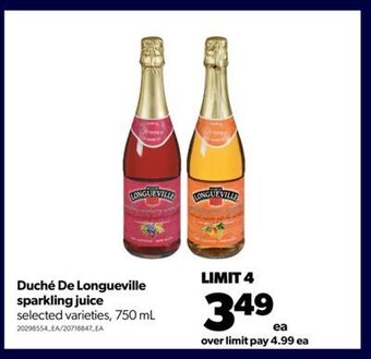 Real Canadian Superstore Duché de longueville sparkling juice, 750 ml offer