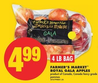 No Frills Farmer's market™ royal gala apples, 4 lb bag offer