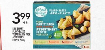 Metro Life smart plant-based vegan party pack appetizers offer