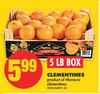 No Frills Clementines, 5 lb box offer