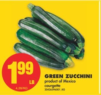 No Frills Green zucchini offer