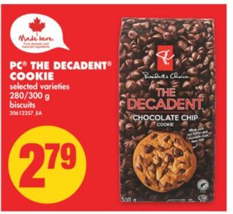 No Frills Pc® the decadent® cookie, 280/300 g offer