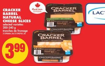 No Frills Cracker barrel cheese slices, 200-240 g offer