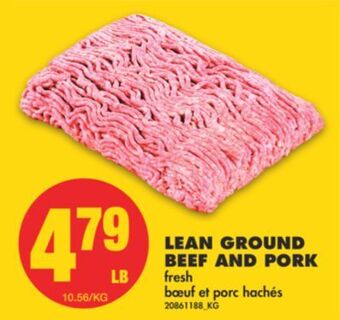 No Frills Lean ground beef and pork offer