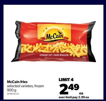 Real Canadian Superstore Mccain fries, 900 g offer