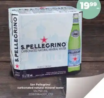 Real Canadian Superstore San pellegrino® carbonated natural mineral water, 12x750 ml offer