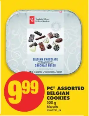 No Frills Pc® assorted belgian cookies, 500 g offer