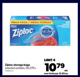 Real Canadian Superstore Ziploc storage bags, 60-270's offer