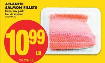 No Frills Atlantic salmon fillets offer