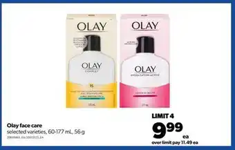 Real Canadian Superstore Olay face care, 60-177 ml, 56 g offer