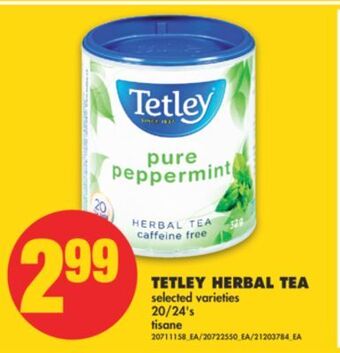 No Frills Tetley herbal tea, 20/24's offer