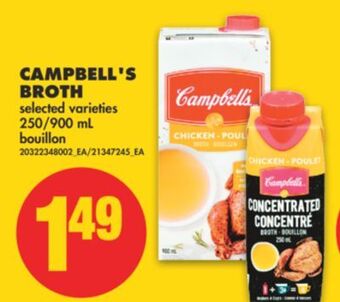 No Frills Campbell's broth, 250/900 ml offer
