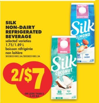 No Frills Silk non-dairy refrigerated beverage, 1.75/1.89 l offer