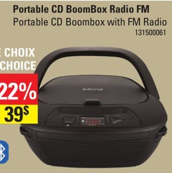 Sushi Shop Portable cd boombox with fm radio offer