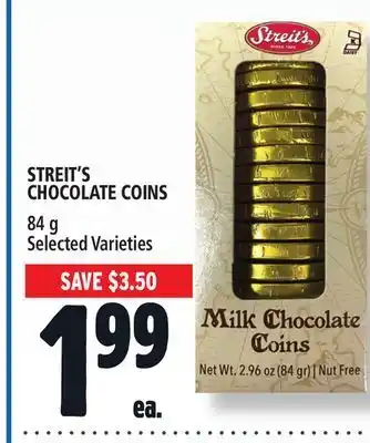 Metro Streit's chocolate coins offer