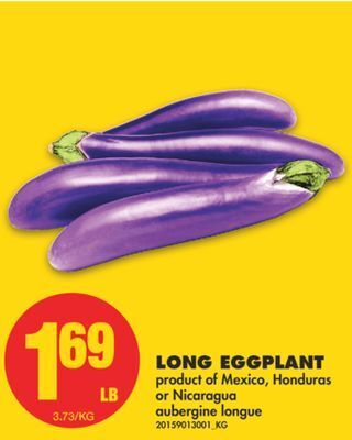 No Frills Long eggplant offer