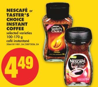 No Frills Nescafé or taster's choice instant coffee, 100-170 g offer