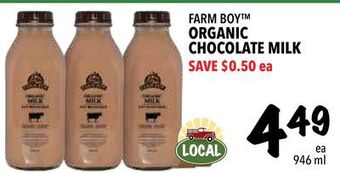Farm Boy Farm boy™ organic chocolate milk offer