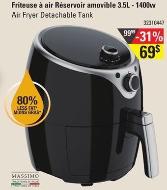 Sushi Shop Massimo air fryer detachable tank offer