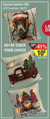 Sushi Shop Led cushion 18x18" offer