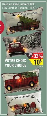 Sushi Shop Led lumbar cushion 12x20" offer