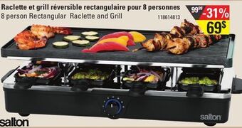 Sushi Shop Salton 8 person rectangular raclette and grill offer