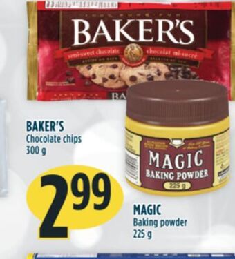 Marché Adonis Baker's chocolate chips offer