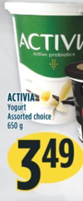 Marché Adonis Activia yogurt offer