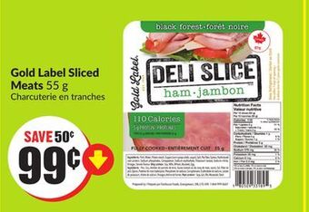 Chalo FreshCo Gold label sliced meats 55 g offer