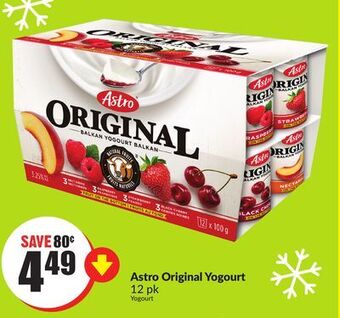 Chalo FreshCo Astro original yogourt 12 pk offer