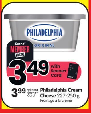 Chalo FreshCo Philadelphia cream cheese 227-250 g offer