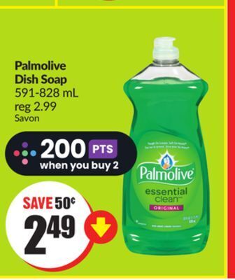Chalo FreshCo Palmolive dish soap 591-828 ml offer
