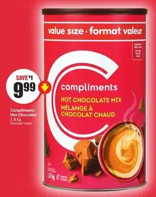 Chalo FreshCo Compliments hot chocolate 1.8 kg offer